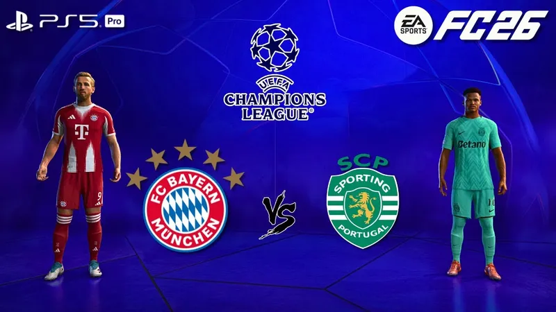 Cầu thủ đội Bayern Munich với áo đỏ đang tấn công trước sự chặn đứng của cầu thủ đội…